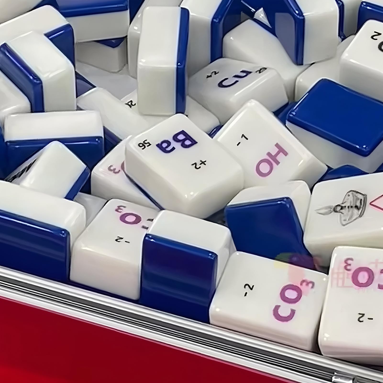 Reise Mahjong Set Periodensystem Brett- Und Kartenspiel | Lernspielzeug Mit -Elementsymbolen Für Familienabende Und Gesellschaftsspiele