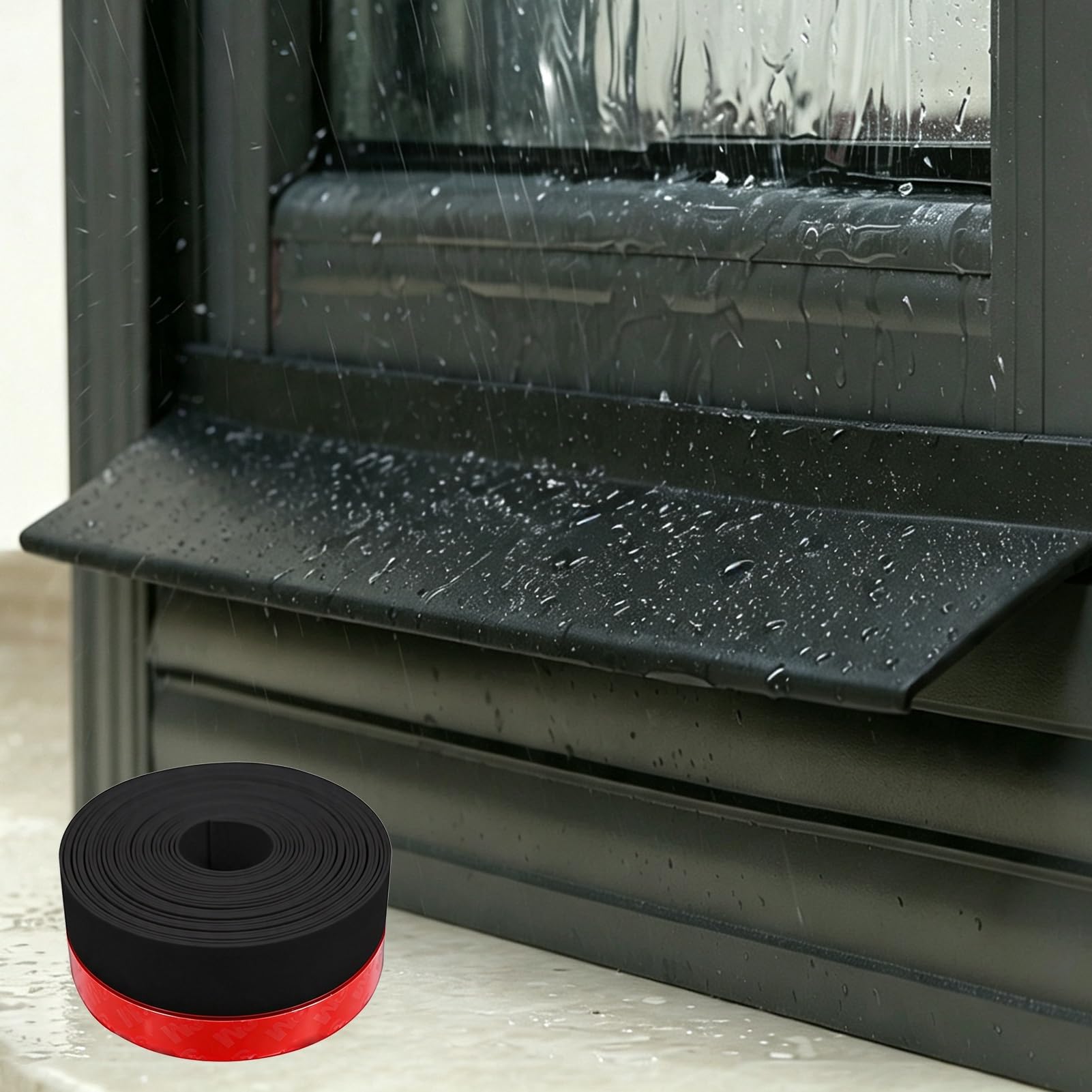 Tropfkantenprofil Selbstklebende Fenster-Abtropfleiste gegen Regenwasser