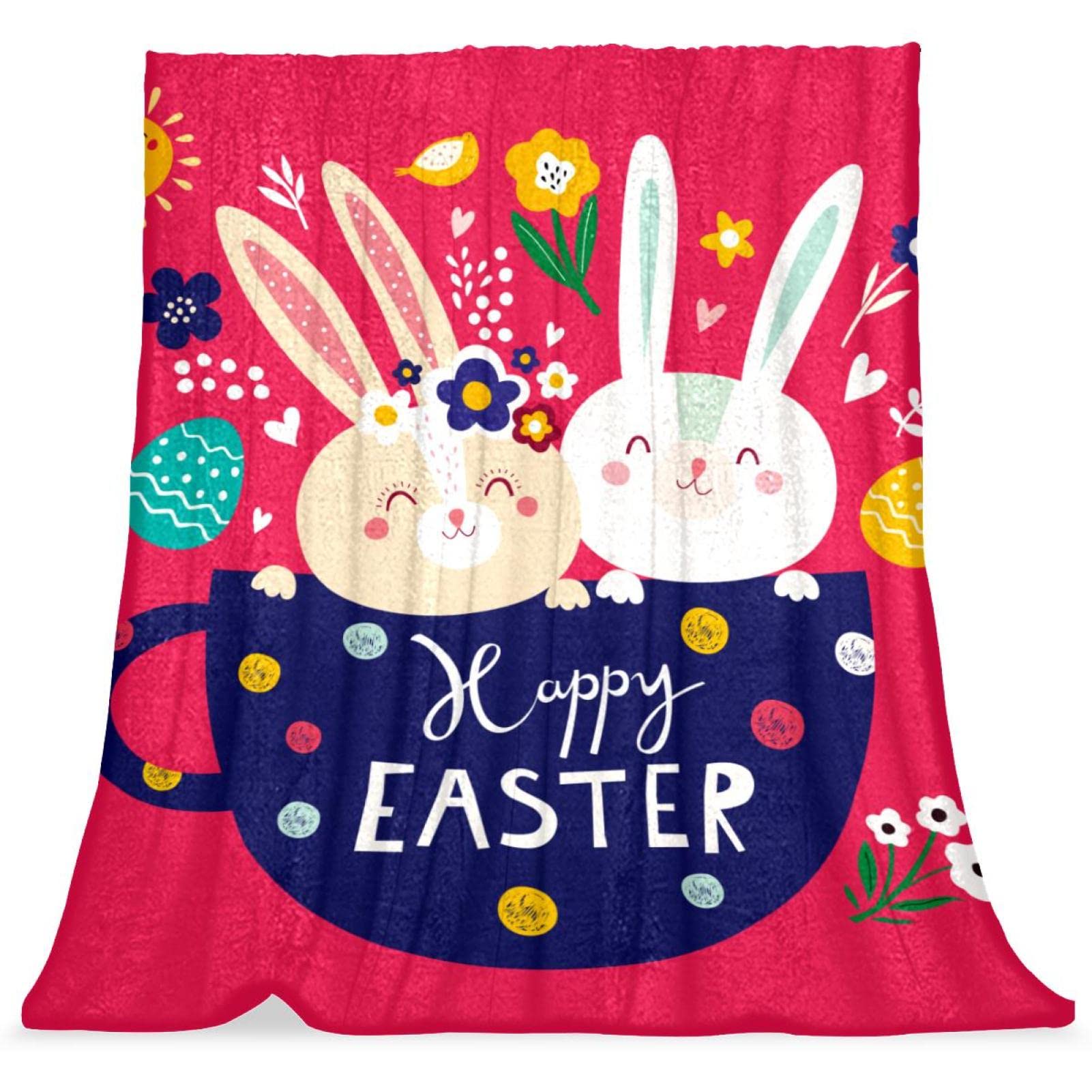 Couverture de lit lapin de Pâques pour des nuits douces et magiques
