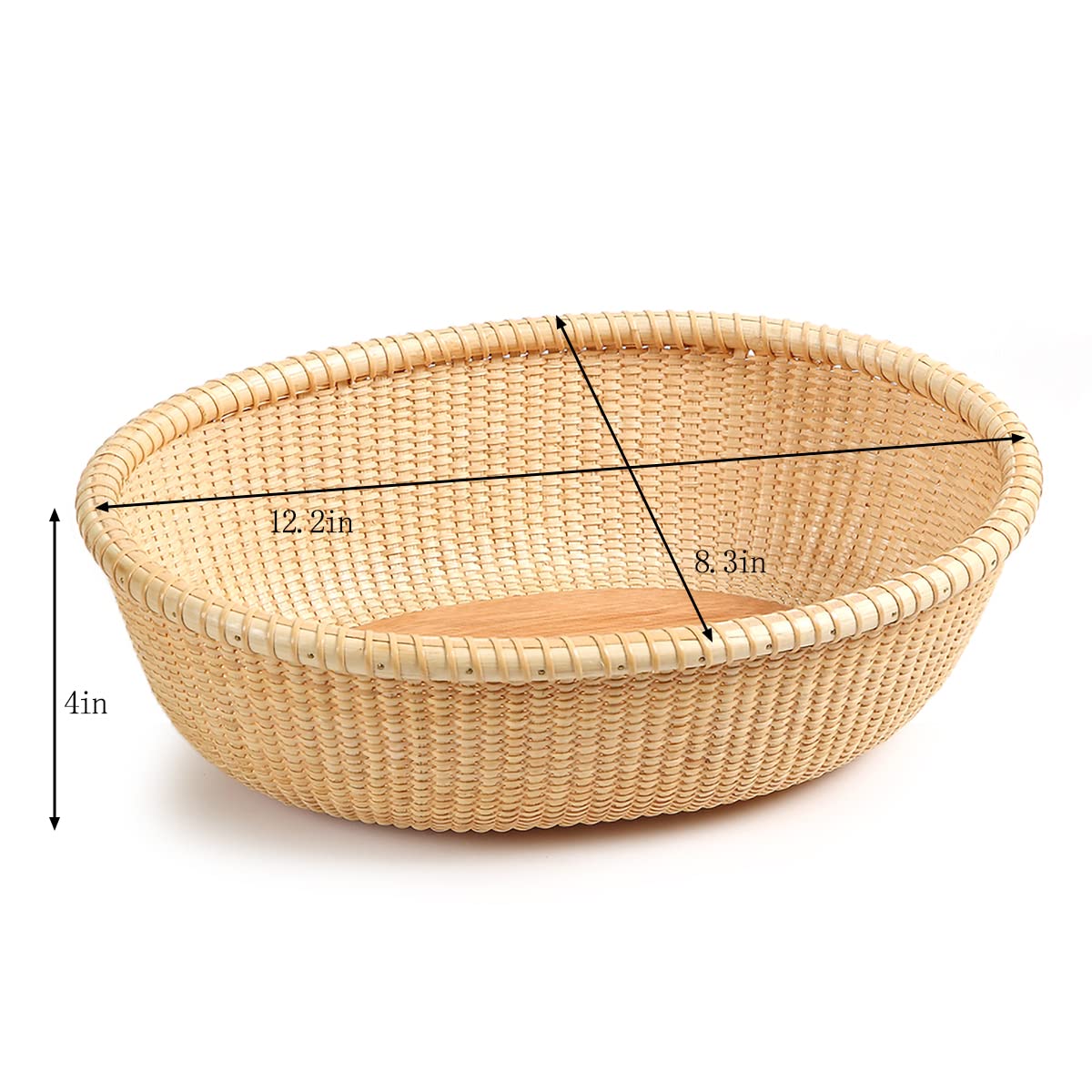 Amazon.co.jp: Teng Tian ナンタケットバスケット 手作り藤に