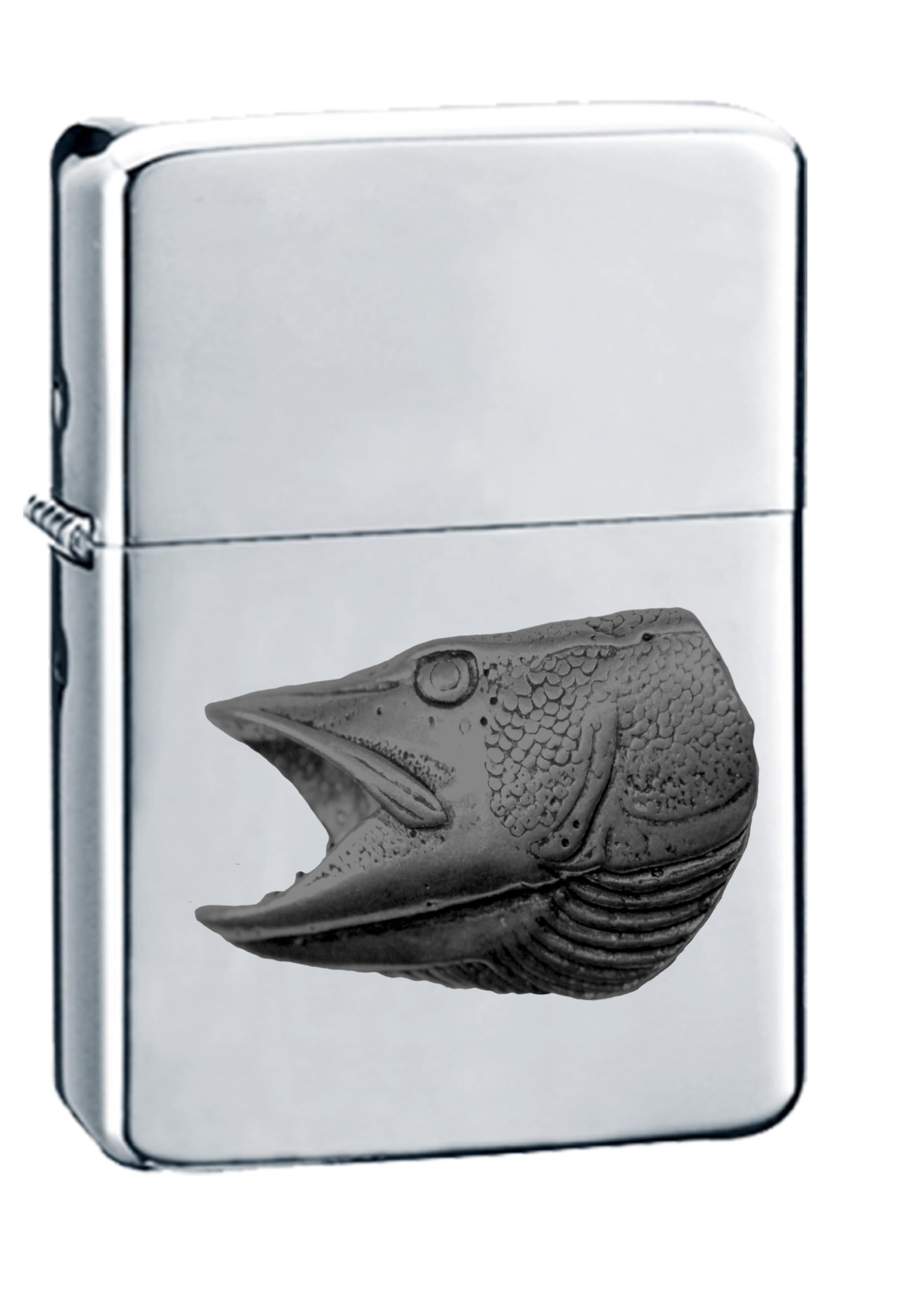 Briquet F21 tête de brochet en étain le cadeau idéal pour pêcheur