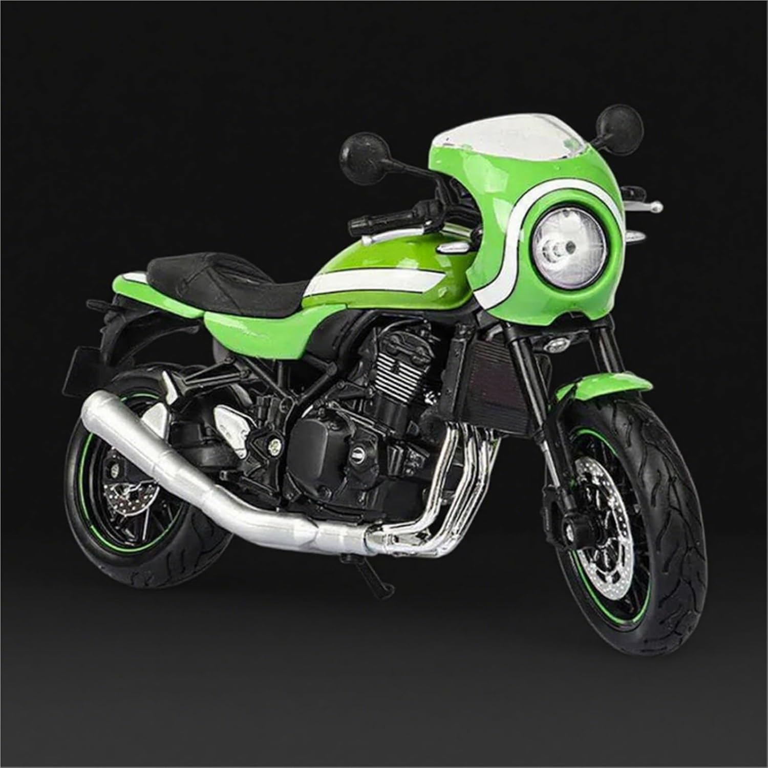 Collection 1/12 Motorcycle Model Diecasts Portable Racing Finger Motobike Simulation Collection Toys for Z900RS for Cafe(Gray)