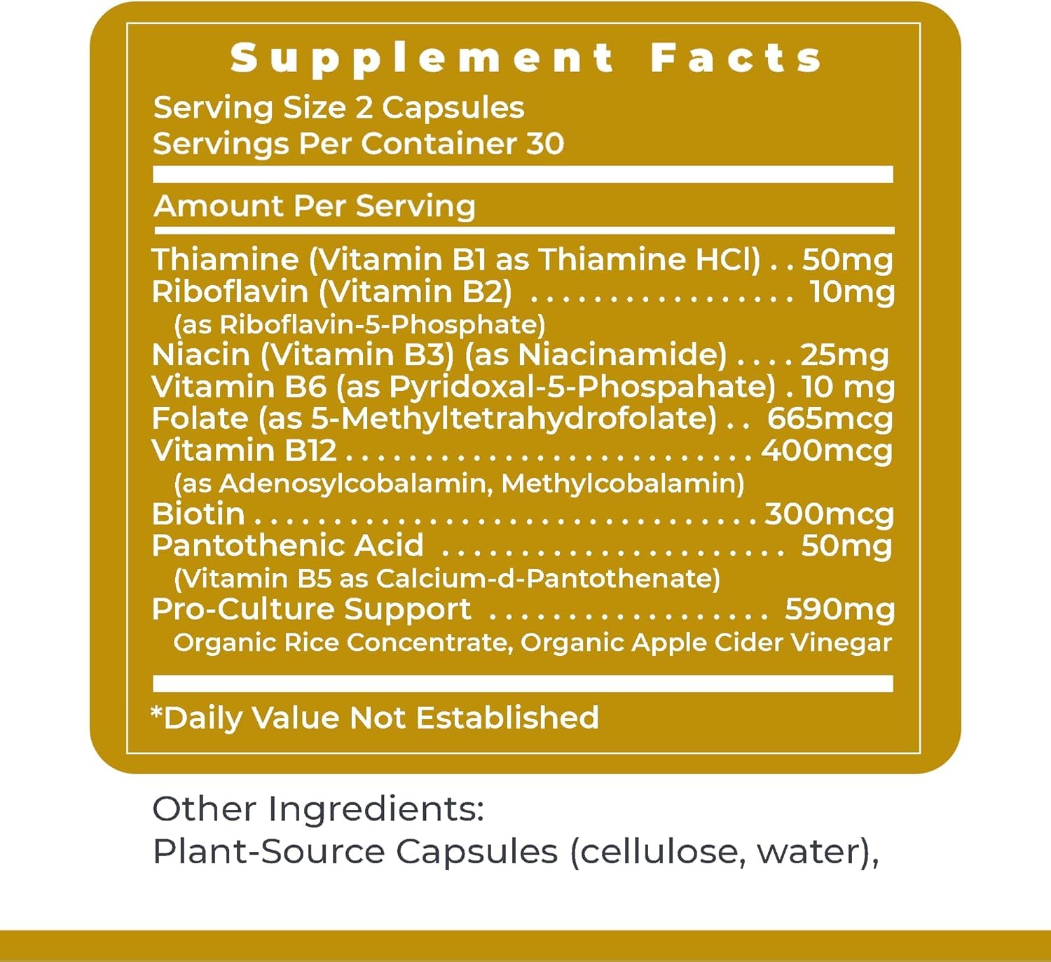 Premier Research Labs Complete B - Energy & Brain Support - 60 Capsules — Amazon image 6