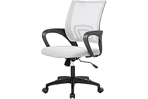 Stylish White Home Office Computer Chair for Optimal Comfort and Functionality