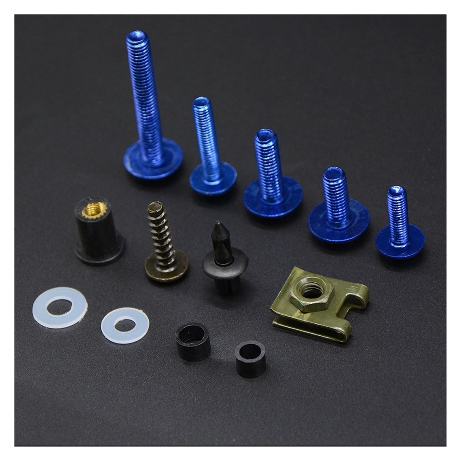 Vite sostituita Moto Carena Viti Velocità Di Fissaggio Pinze Vite Molla Bulloni Dadi Per Yamaha YZF R1 R6 R6S R3 R125 R25 R15 R7 R-3 R-25(Gold)