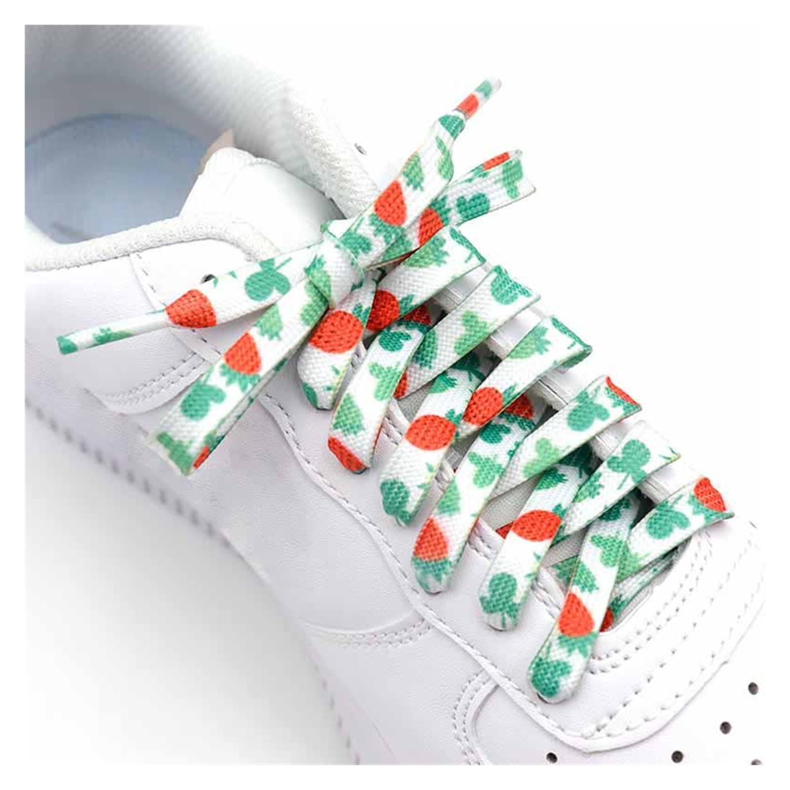 Cordones para Botas de Trabajo Ancho Diseños De Cordones De Zapatos Frutas De Dibujos Animados Cordones Cm Zapatos Planos Zapatos De Tabla Gorra Alta De Encaje(120cm,Watermelon)