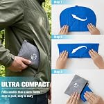 Cirorld Camping Oreiller léger Compact gonflable Air Oreiller Voyage avec support ergonomique pour Camp Backpacking Randonnée Camping Essentiels & Accessoires (bleu)
