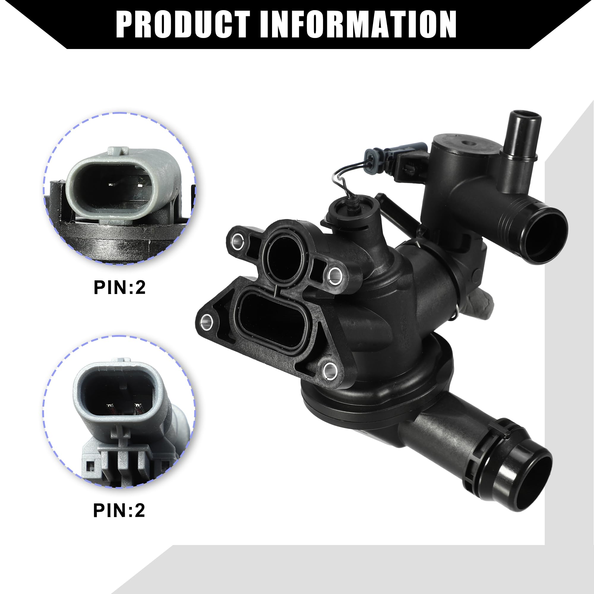 Boîtier Thermostat Refroidisement Moteur Pour Jaguar XF 17-23