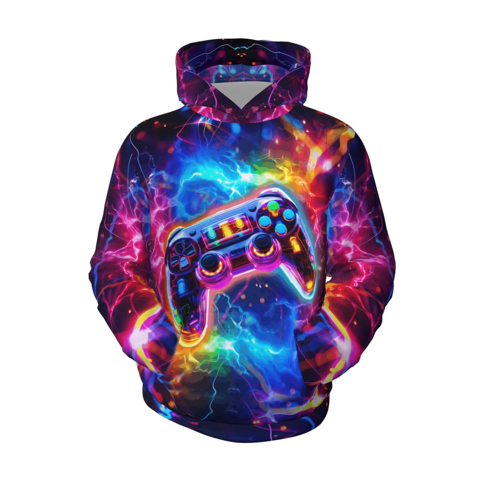 Ldvjkx Boys Hoodie Pullover 3D Printed Kids Sports Hooded Sweatshirt Casual Costume with Pocket for Boys Girls 6-16 Years