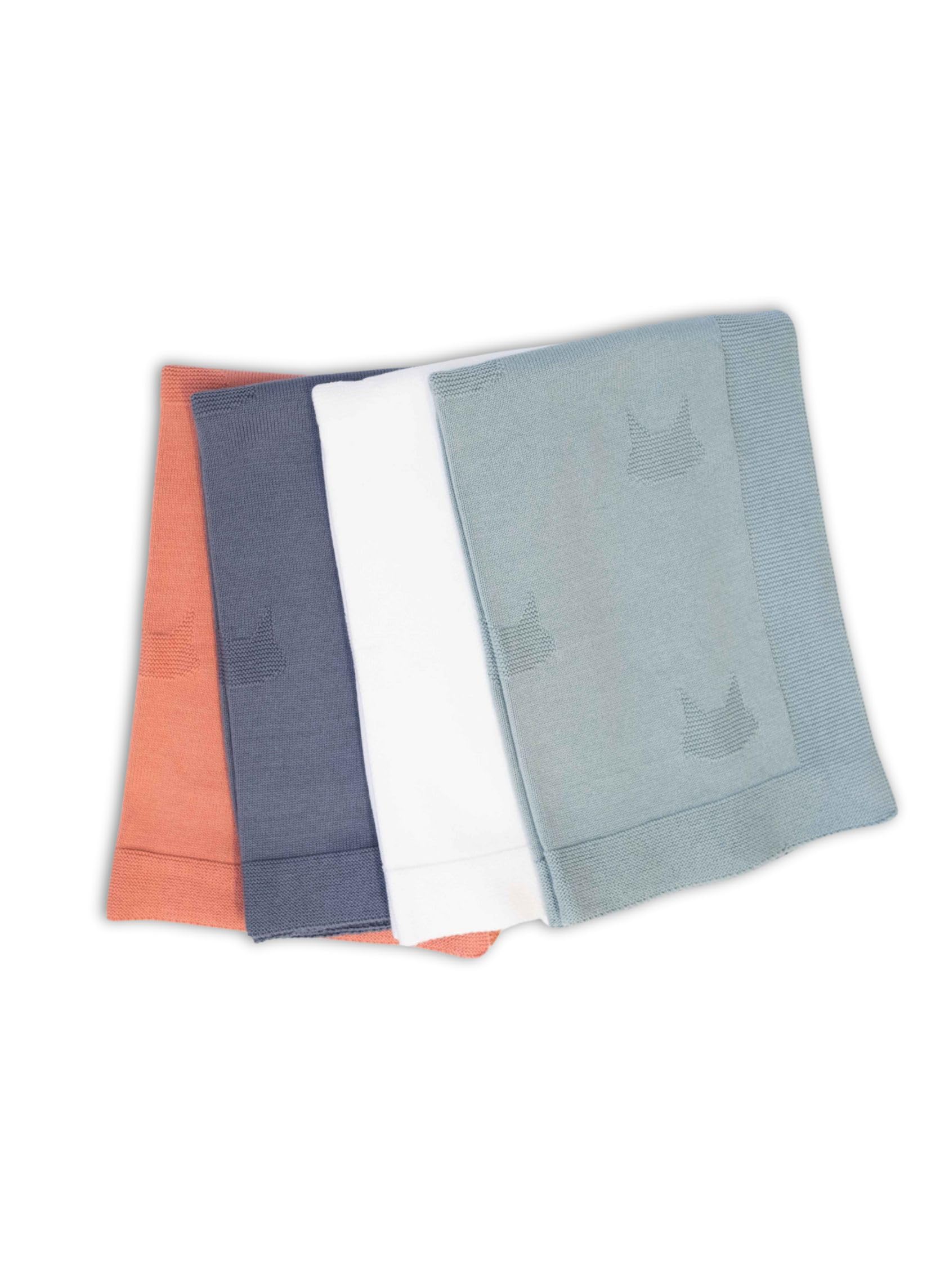 Couverture en coton bébé petit chat blanc pour nouveau-né