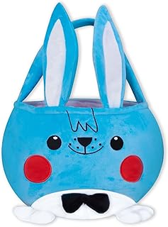Easter Basket, Bunny Empty Easter Baskets for Kids, Cute Easter Basket for Boys Girls Toddle Baby, Easter Basket with Handle, Easter Decoration Bags, Easter Egg Hunt Bucket, Toy Storage for Kids Gifts
