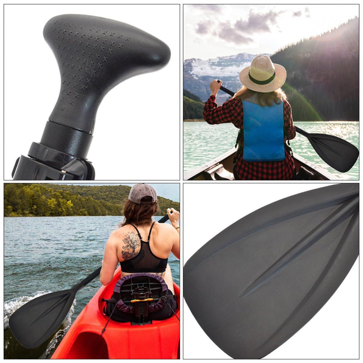 Cabilock Verstellbares Sup Board Paddel mit Abnehmbarem Design 3 Stück aus Aluminiumlegierung Universell für Kajak und Aufblasbare Stand Up Paddle Boards Geeignet