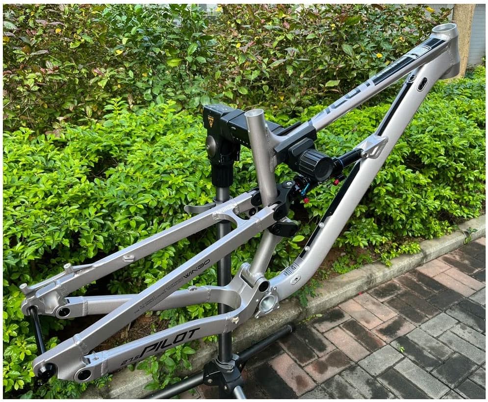 Suspension Frame 26er 27.5er 29er Mountain Bike Frame 16.5''/18'' DH/XC/AM Bike Frame Aluminium Alloy Disc Brake Frame Thru Axle 12 * 148mm Boost(Silver,29 * 18'')