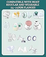 Vista 4 de Insertos de brida para extractores de leche – Silicona – Convertir 0.945 in a 0.512 in – Reemplazo de piezas de bomba – Compatible con Spectra