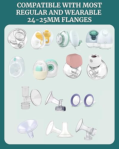 Miniatura 4 de Insertos de brida para extractores de leche  Silicona  Convertir 0.945 in a 13, 15, 17, 18, 19 o 0.827 in  Reemplazo de piezas de bomba  Compatible