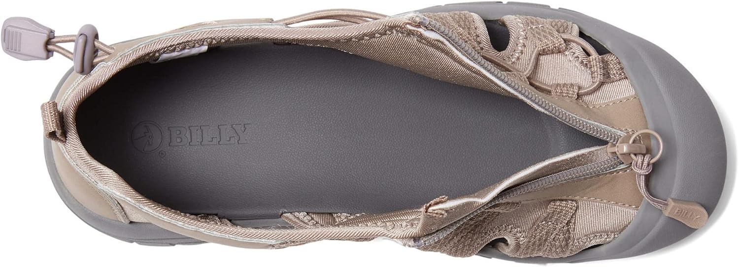 BILLY Footwear River Sandals for Women - Lycra Upper - Polyurethane Lining - Rubber Outsole Taupe 7.5 W