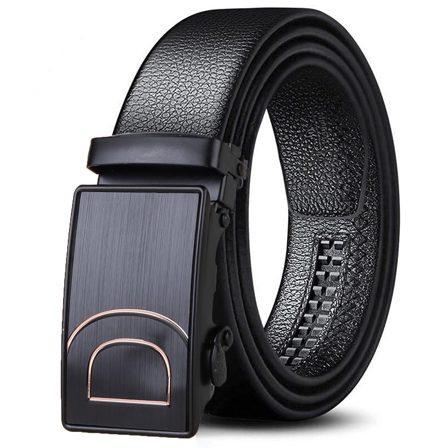 zoro Men Vegan Leather Belt for Men | Black | Autolock Buckle Belt-picture-11