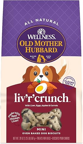 Miniatura 9 de Old Mother Hubbard Classic P-Nuttier Peanut Butter Dog Treats Oven Baked Crunchy Treats for Small Dogs All Natural Healthy Small Training Treats
