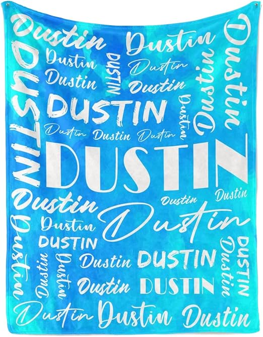 Name Blanket Personalized Name Blanket Customized Blanket with Name Text for Adult Kid Birthday Christmas Mothers Fathers Valentines Day Gift