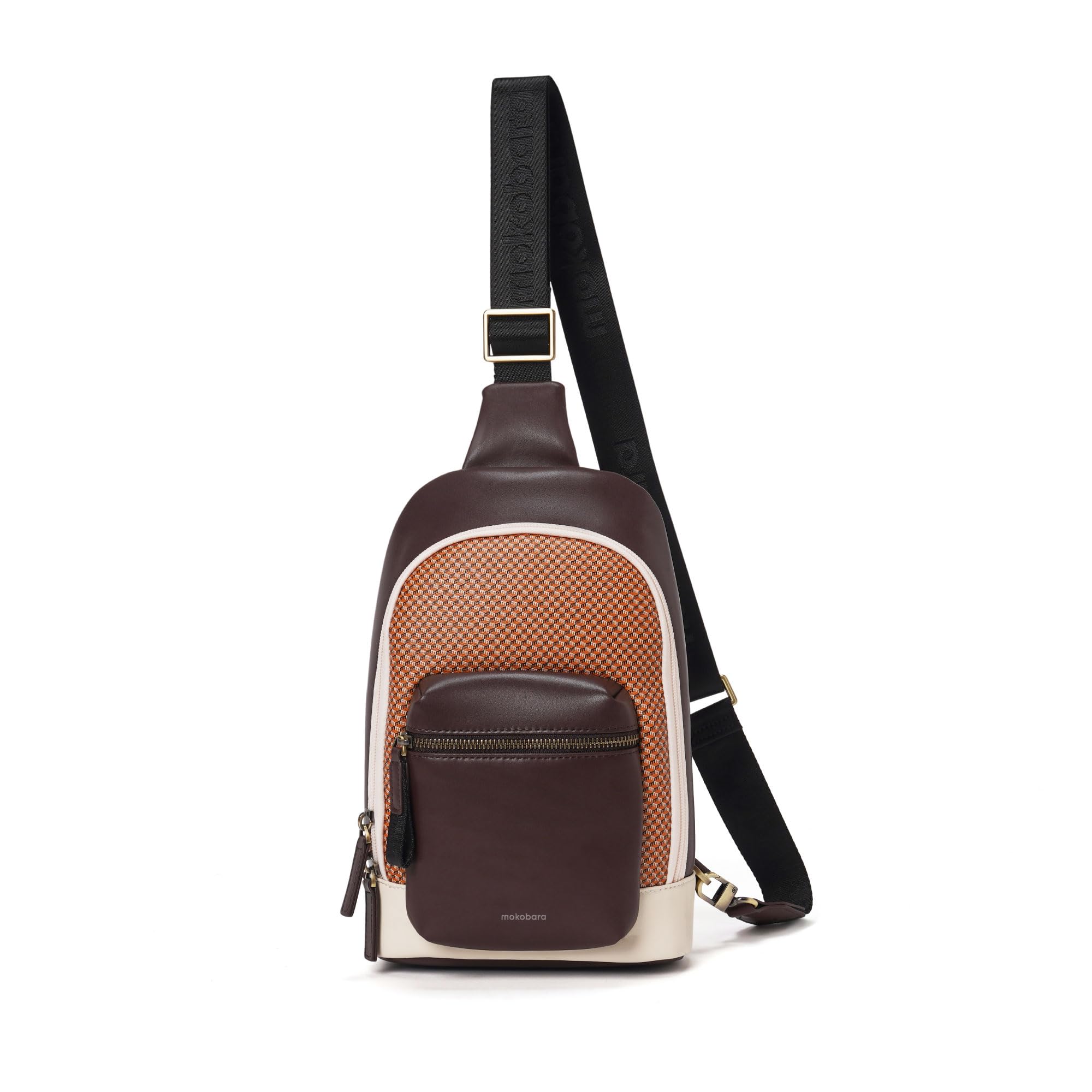MOKOBARA The Memo Crossbody Sling Vegan Leather & Nylon Chest Bag Casual Shoulder Daypack