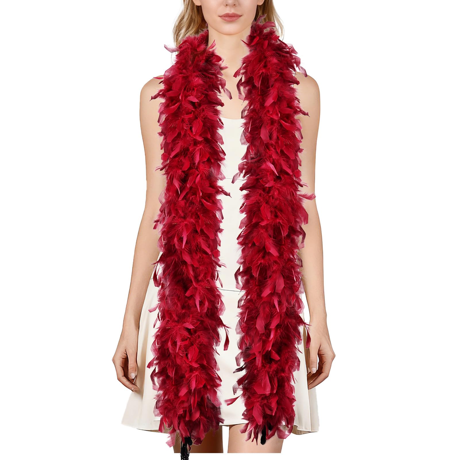THARAHT 19 Color- 40/60g 2Yard Chandelle Feather Boa Dancing Wedding Party Halloween Costume Decoration Feathers boa