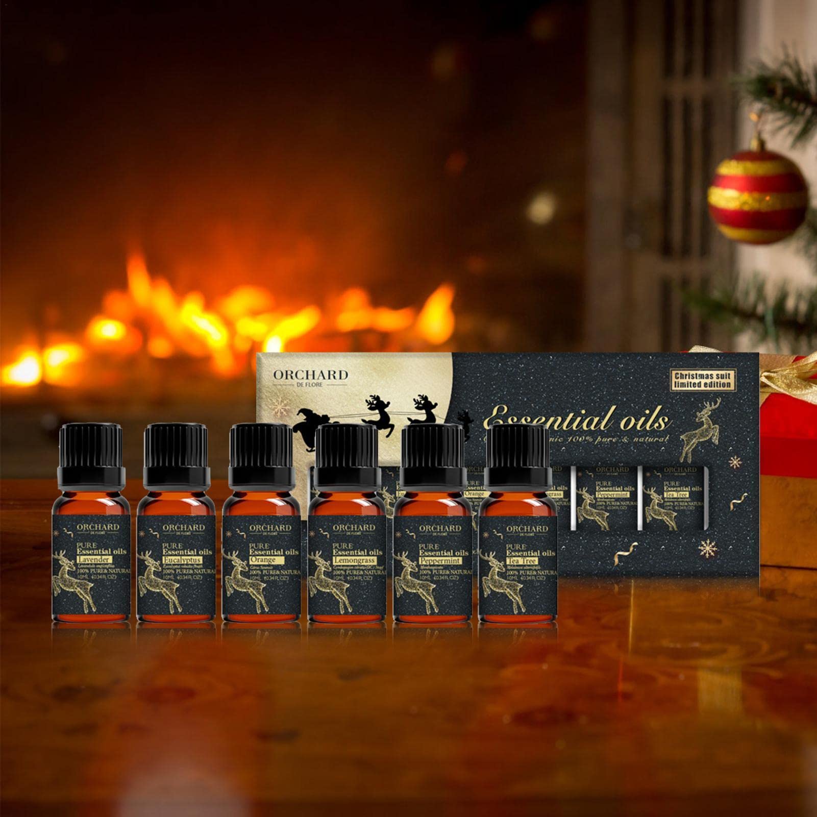 Aromatherapie Etherische Oliën Set - 6 X 10 Ml Natuurlijke Geurolien Voor Diffuser Cadeauset Voor Massage En Huisgebruik Aromatherapie Etherische Oliën Set - 6 X 10 Ml Natuurlijke Geurolien Voor Diffuser Cadeauset Voor Massage En Huisgebruik