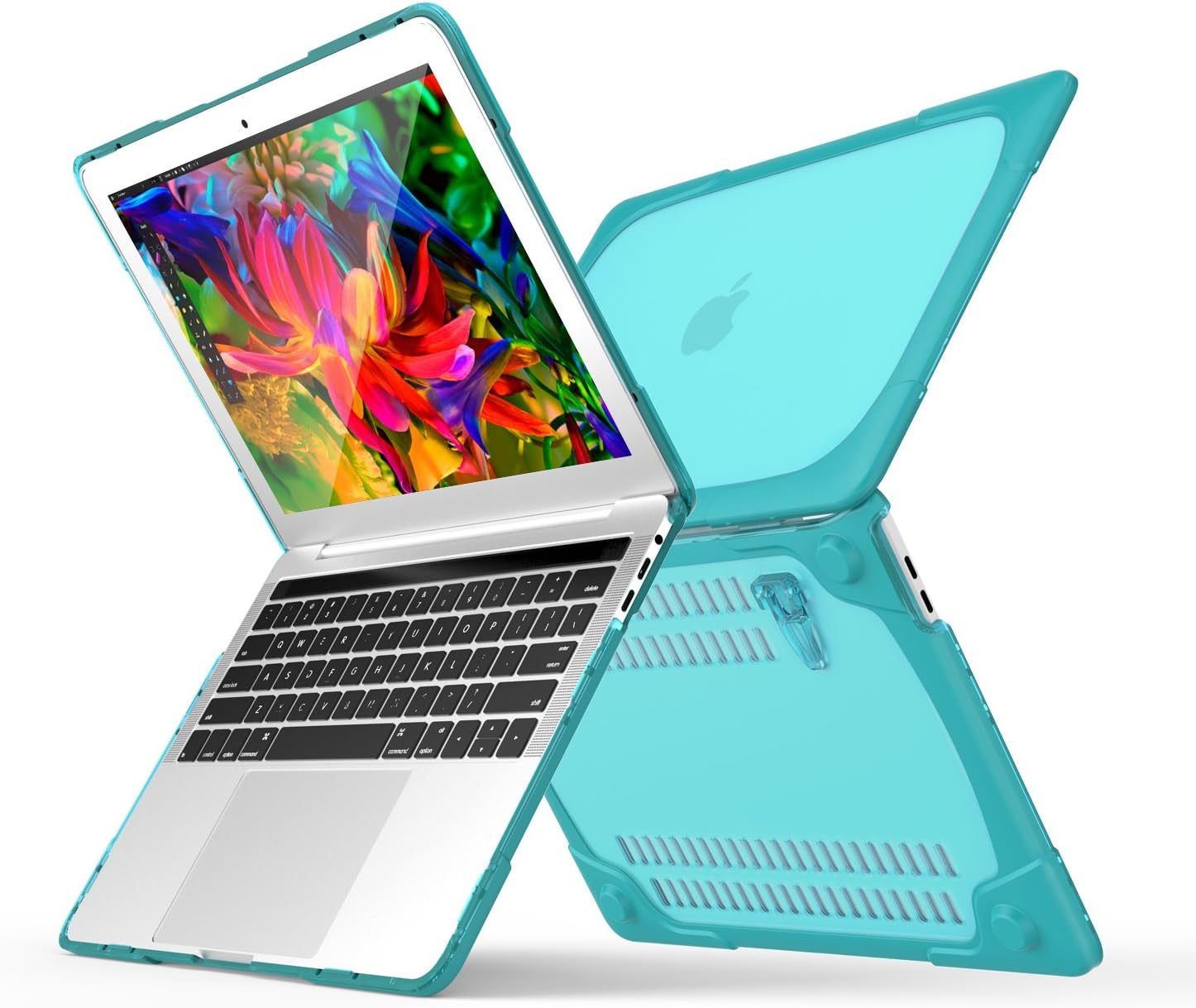Best Deal 🛒 Funut Compatible with MacBook Pro 13 inch Case 2020 Release M1 A2338 A2289 A2251,Heavy Duty Protective Plastic Hard Shell Case with Fold Kickstand for MacBook Pro 13 with Touch Bar,Blue