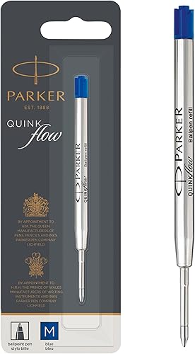 PARKER QUINK - Cartuchos de repuesto de tinta para pluma estilográfica, color azul