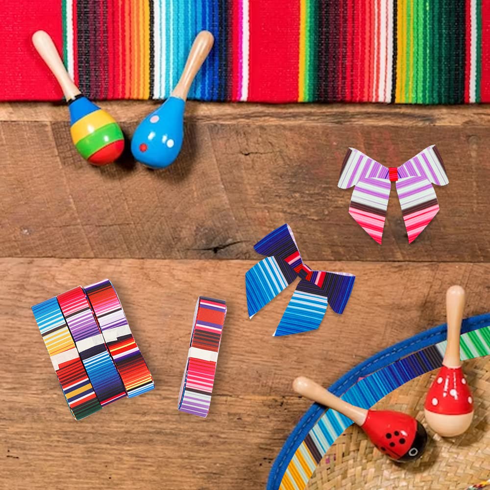 Mexican Fiesta Ribbon 3 Rolls Mexican Fiesta Grosgrain Ribbon - Rainbow ...