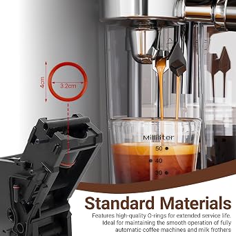 Pack of 15 O-rings for Philips Saeco Philips fully automatic coffee machine seal Spidem Gaggia coffee machines for support valve steam valve brewing group outlet valve (4 pieces cleaning set)
