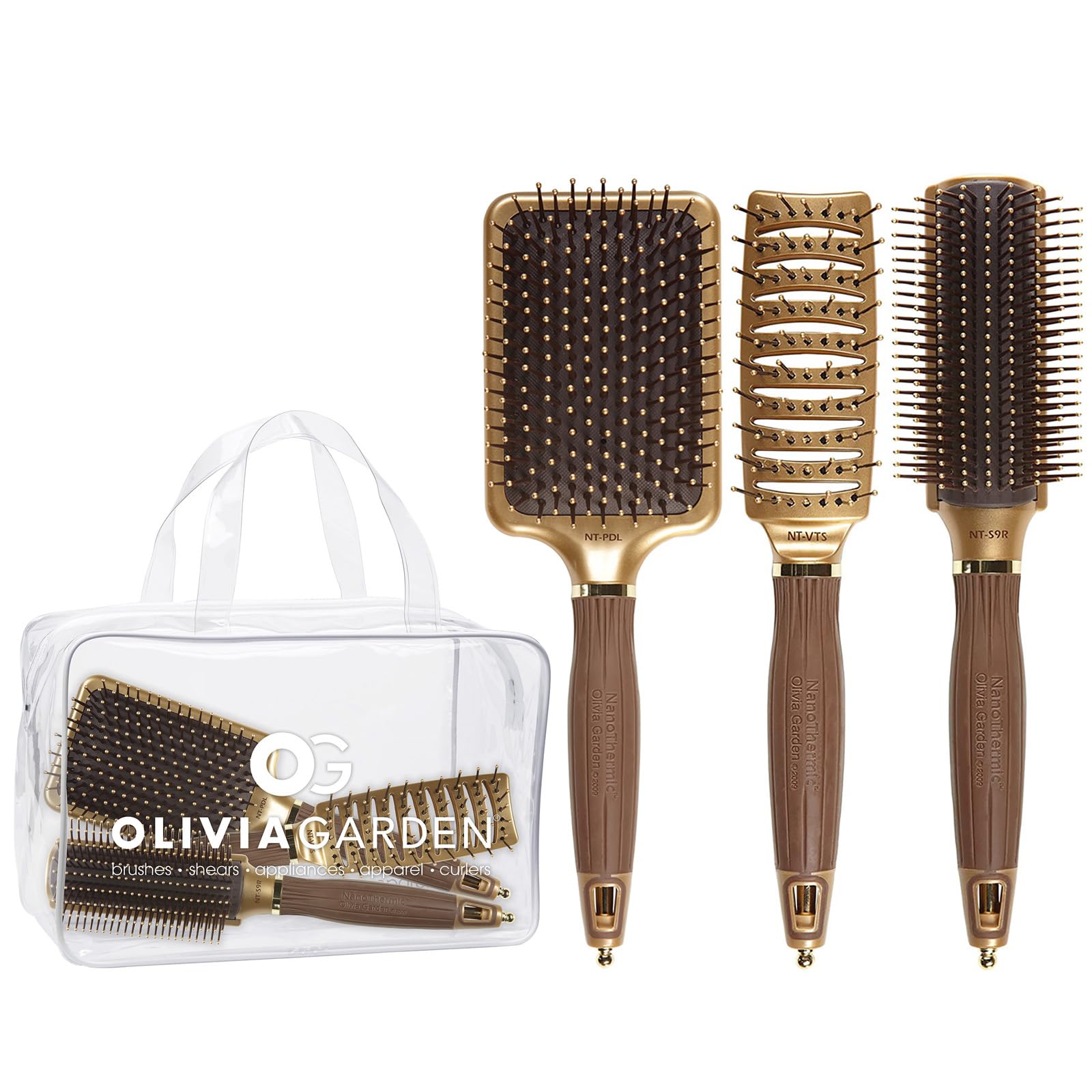 Olivia GardenCeramic + Ion Nano Thermic Styler Hair Brush