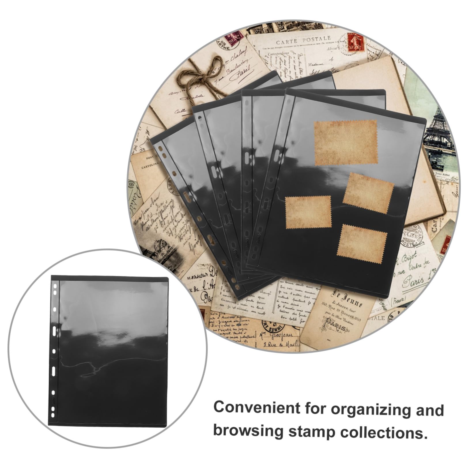 Amazon.co.jp: HAWILLOSCH 切手アルバムページ 9穴 黒背景 切手収集シート 保護材使用 紙幣 コインコレクション用  10個セット コレクター向け整理用 : ホーム＆キッチン