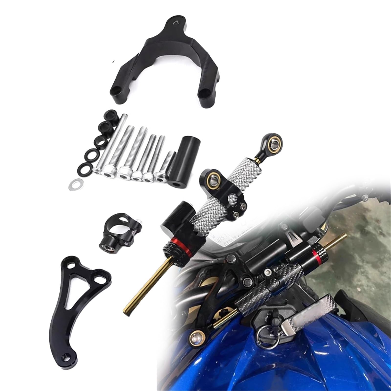 Amortisseur direction Suzuki GSX-S 750 fixation argent