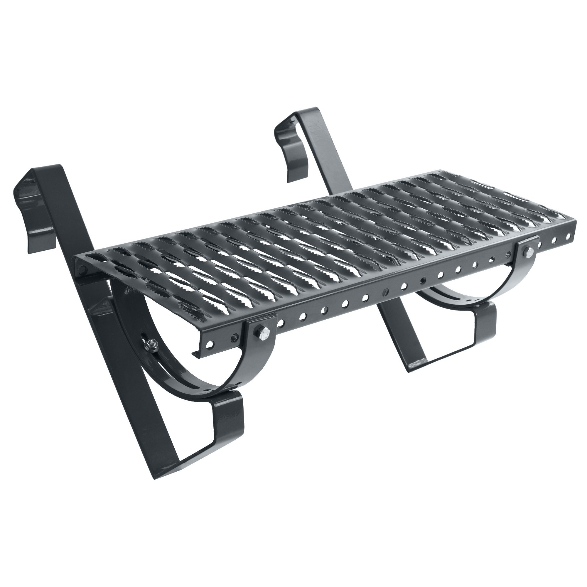 Laufrost Set 80 cm anthrazit | Dachtritt, Kaminpodest, Trittrost, Steigtritt, Laufgitter