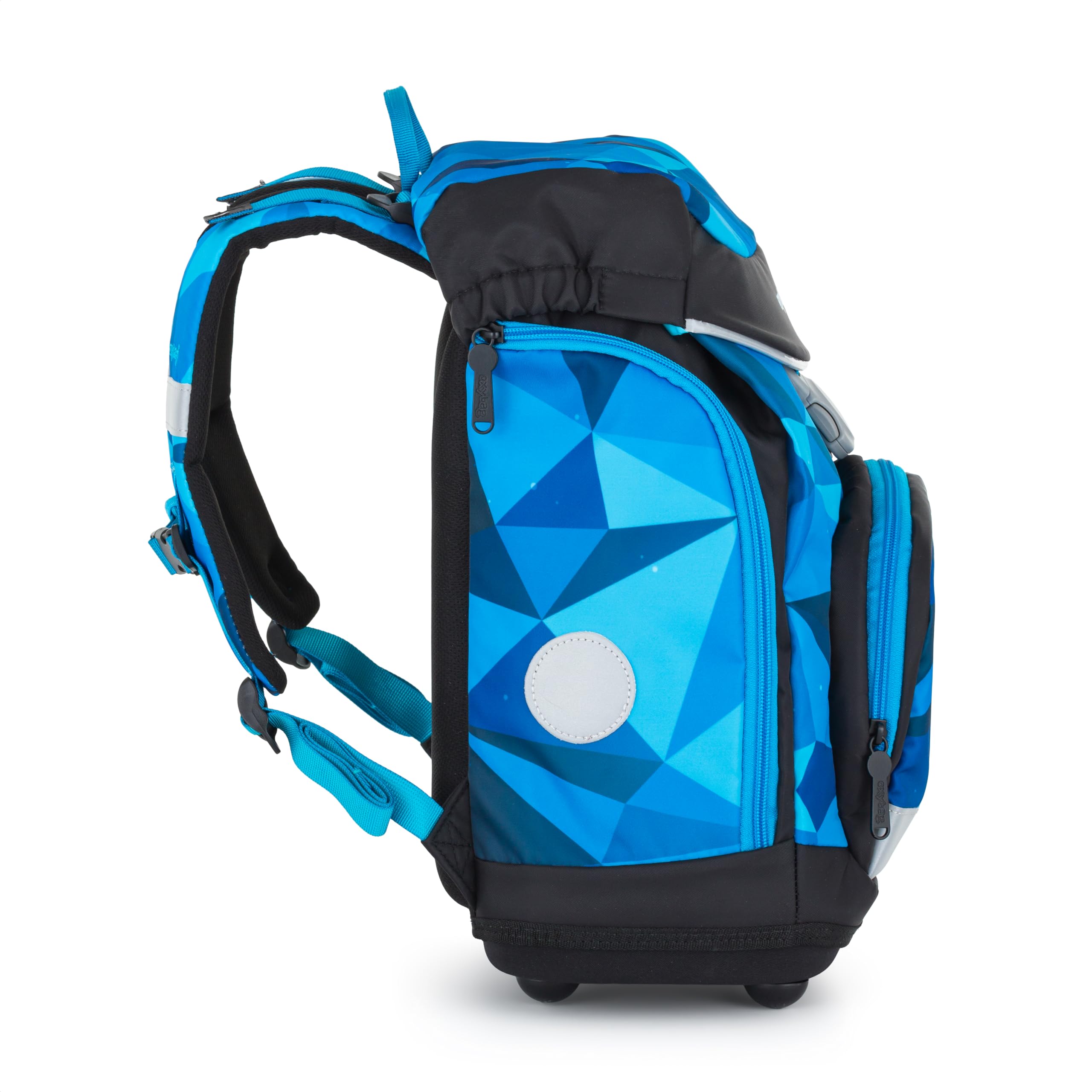 Schulranzen 5 Teilig Robot Ergonomischer Schulrucksack Set Federmappe Turnbeutel & Austauschbaren Patches Leicht Schulset Mädchen Reflektierenden Schultasche für 1. - 3. Klasse Back to School