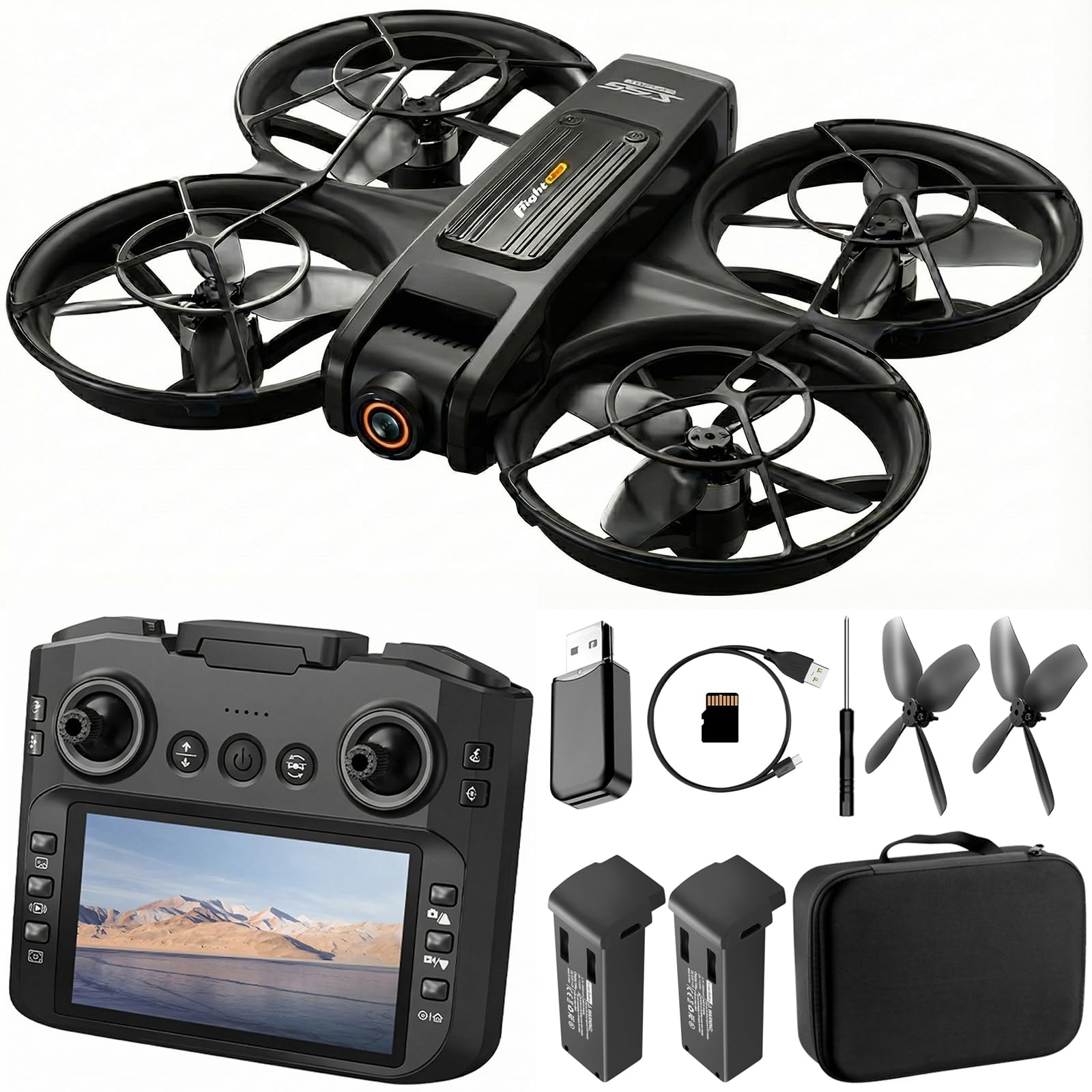 Drone with Camera, Easy to Fly Drone for Kids and Adults with 3D Spins