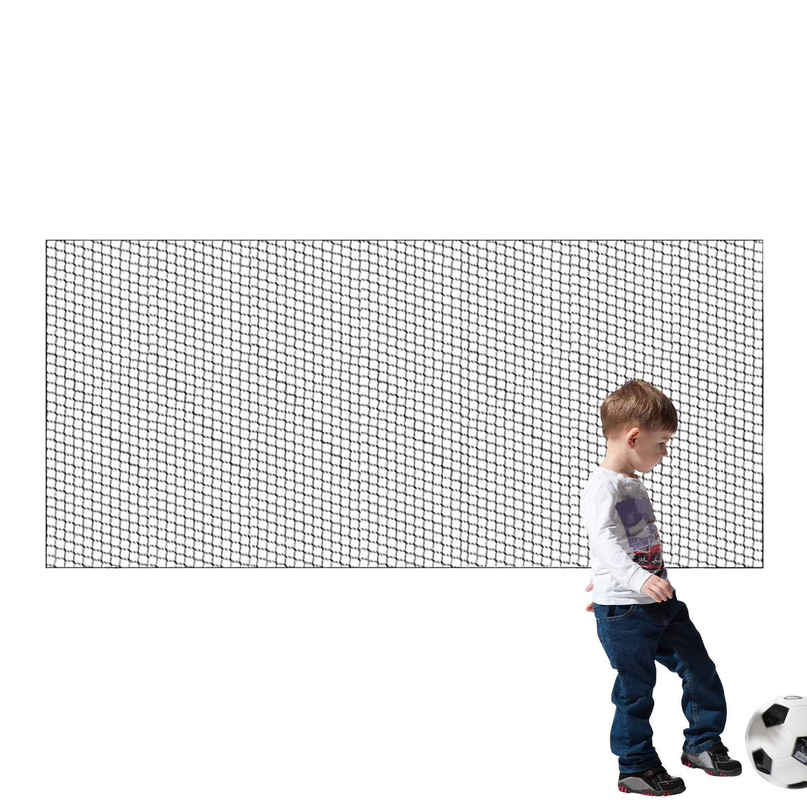 Backyard Net,Weather-Proof Nylon Multifunctional Practice Barrier | Ball Hitting Netting, Sports Practice Netting for Garage, Basketball, Football Use