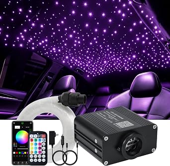 Starlight Headliner Kit, 200pcs 0.03in 6.5ft Fiber Optic Lights