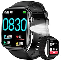 Baolubao Smartwatch Uomo Donna, Orologio Smartwatch con LED Torcia