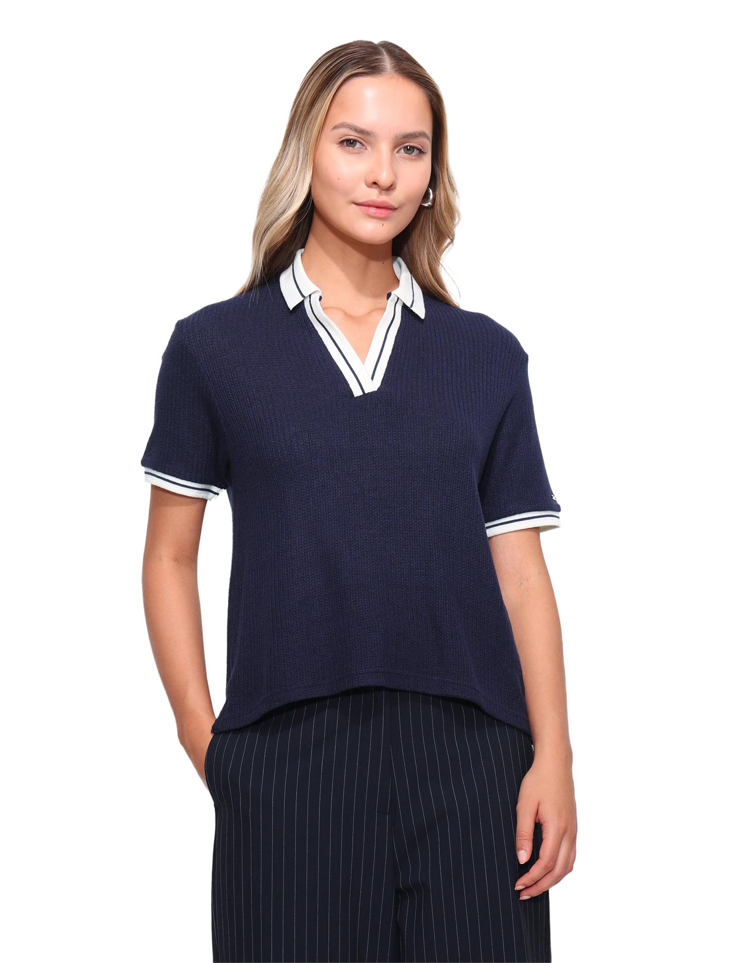 Relaxed fit Textured Polo Shirt-image-20
