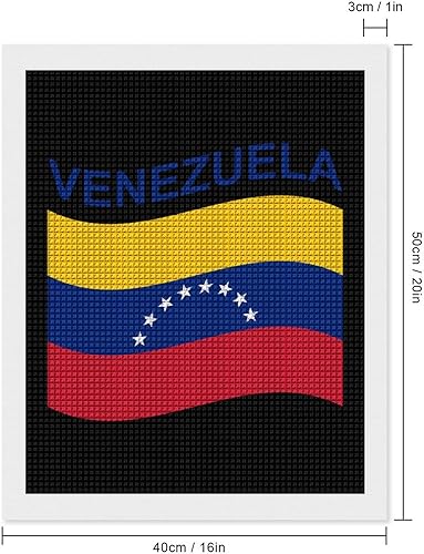 Miniatura 10 de Flag of Venezuela Square Full Drill Diamond Wall Art Kits for Adults Crystal Picture Home Decor