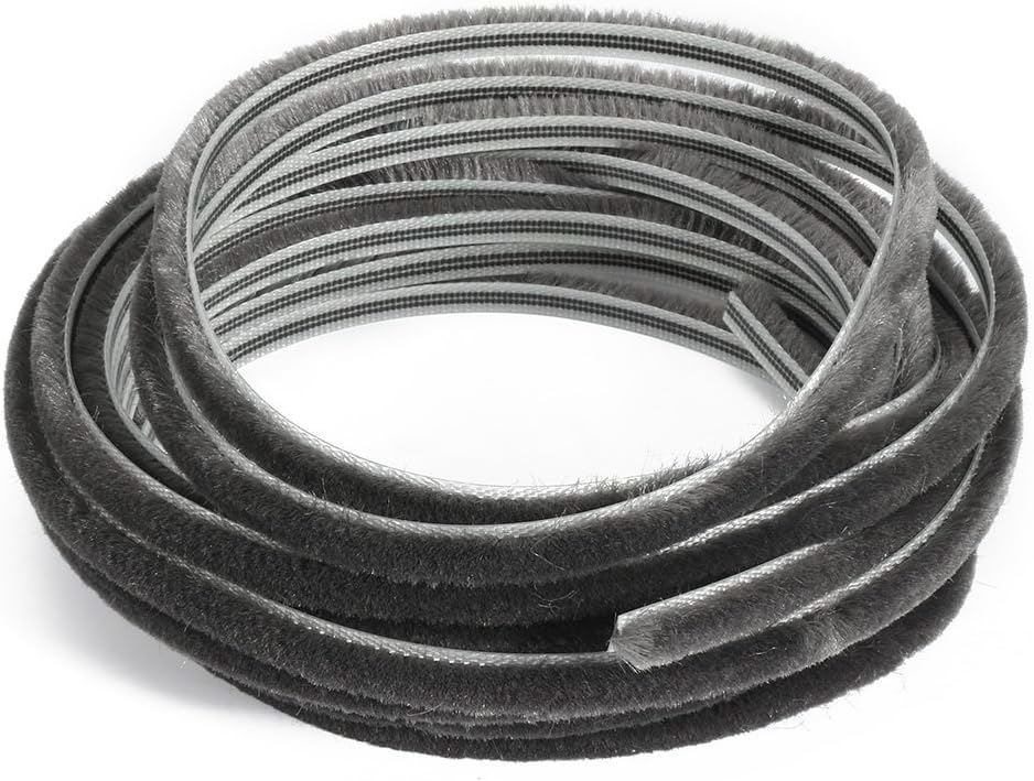 Sourcingmap Window Weather Seal Strip 0.23 Inch Width x 1/4-Inch Thick x 19.7 Feet Length, Non-Adhesive Backing