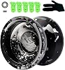 Professional Responsive Yo-Yo Aluminum Yoyo Beginner Replacement Non-Reactive Ball Bearing for Advanced1 Glove 5 Yo-Yo StringsBlack Silver