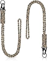 Vista 12 de Frienda Juego de 2 Cordones de Paracord de Servicio Pesado Collar de Silbatos Correa Trenzada 550 Cordón de Llavero para Actividades al Aire Libre