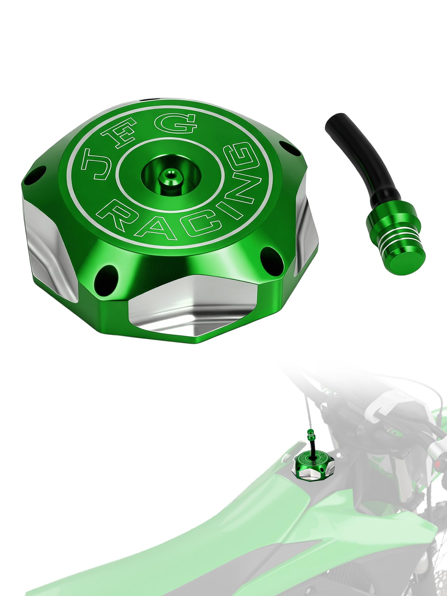 Amazon.com: JFG RACING Billet Gas Fuel Tank Cap Cover for KX85