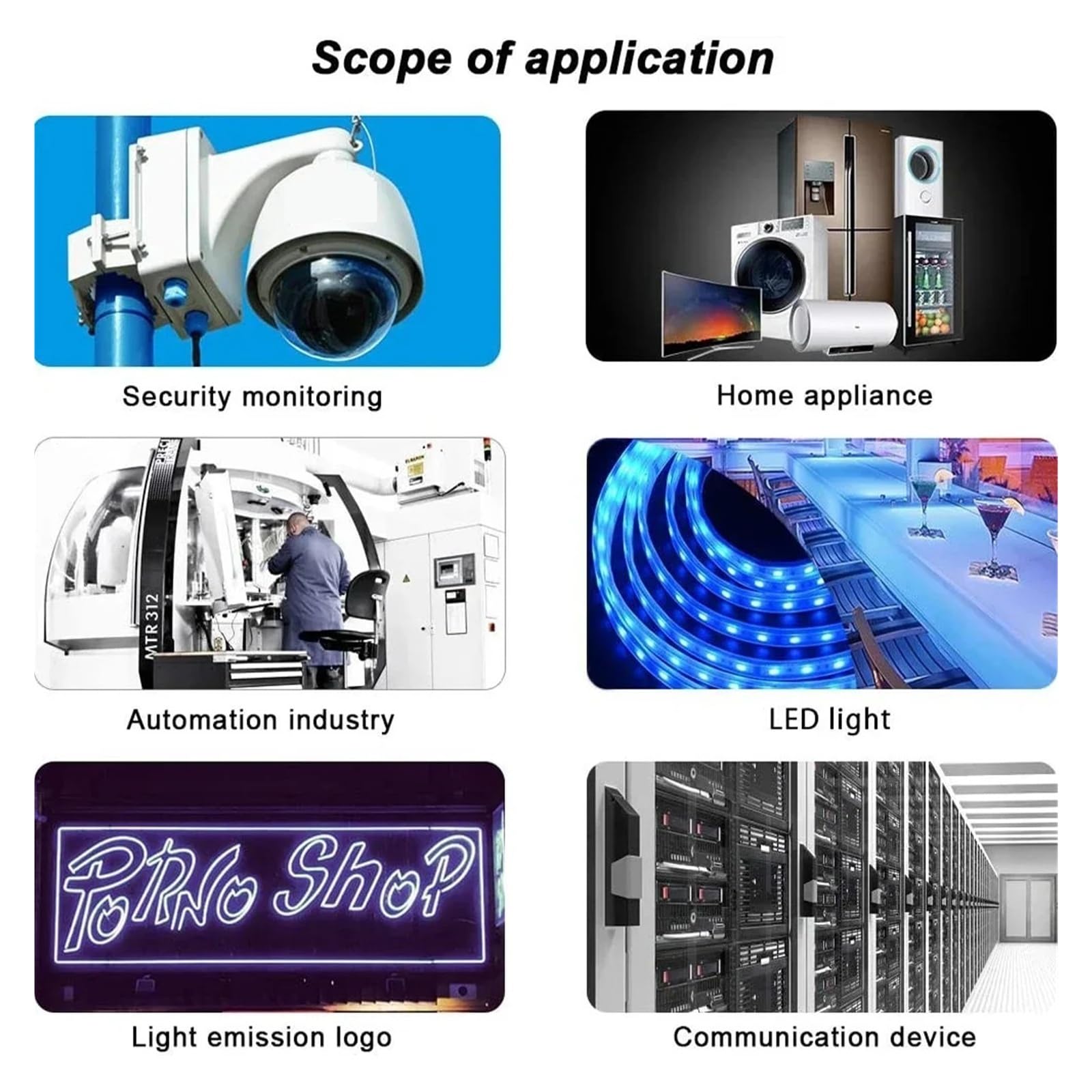 Zasilacz impulsowy 100–700 W DC AC-DC 5 V 12 V 24 V 36 V 48 V 110 V