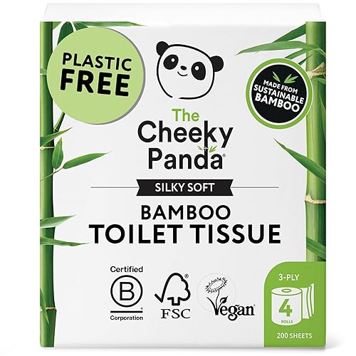The Cheeky Panda Bambus Toilettenpapier 3-Lagig | 4 Rollen x
