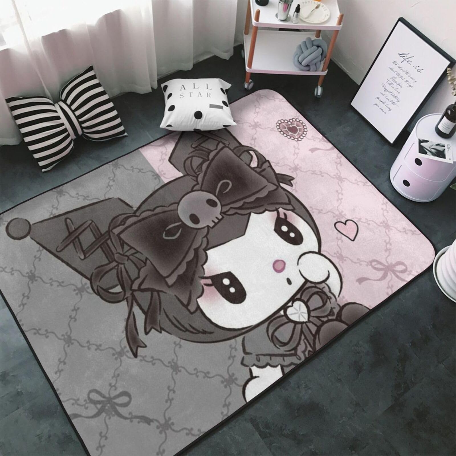 クロミ　センターラグ　カーペット　180cm×180cm 2畳 Amazon | クロミ ちゃん カーペット 長方形 ラグマット ラグ
