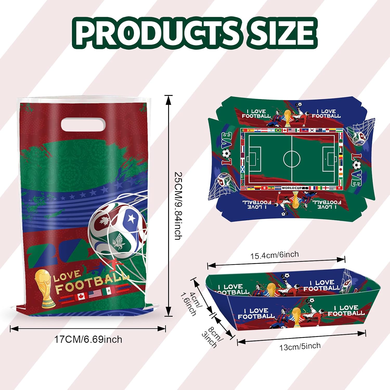 135 Pcs Soccer Party Favors for Boys, World Cup Soccer Football Birthday Supplies for 12 Guests with Gift Bags, Snack Boxes, Slap Bracelets, Tattoo Stickers, Whistles, Keychains and Pinata Fillers
