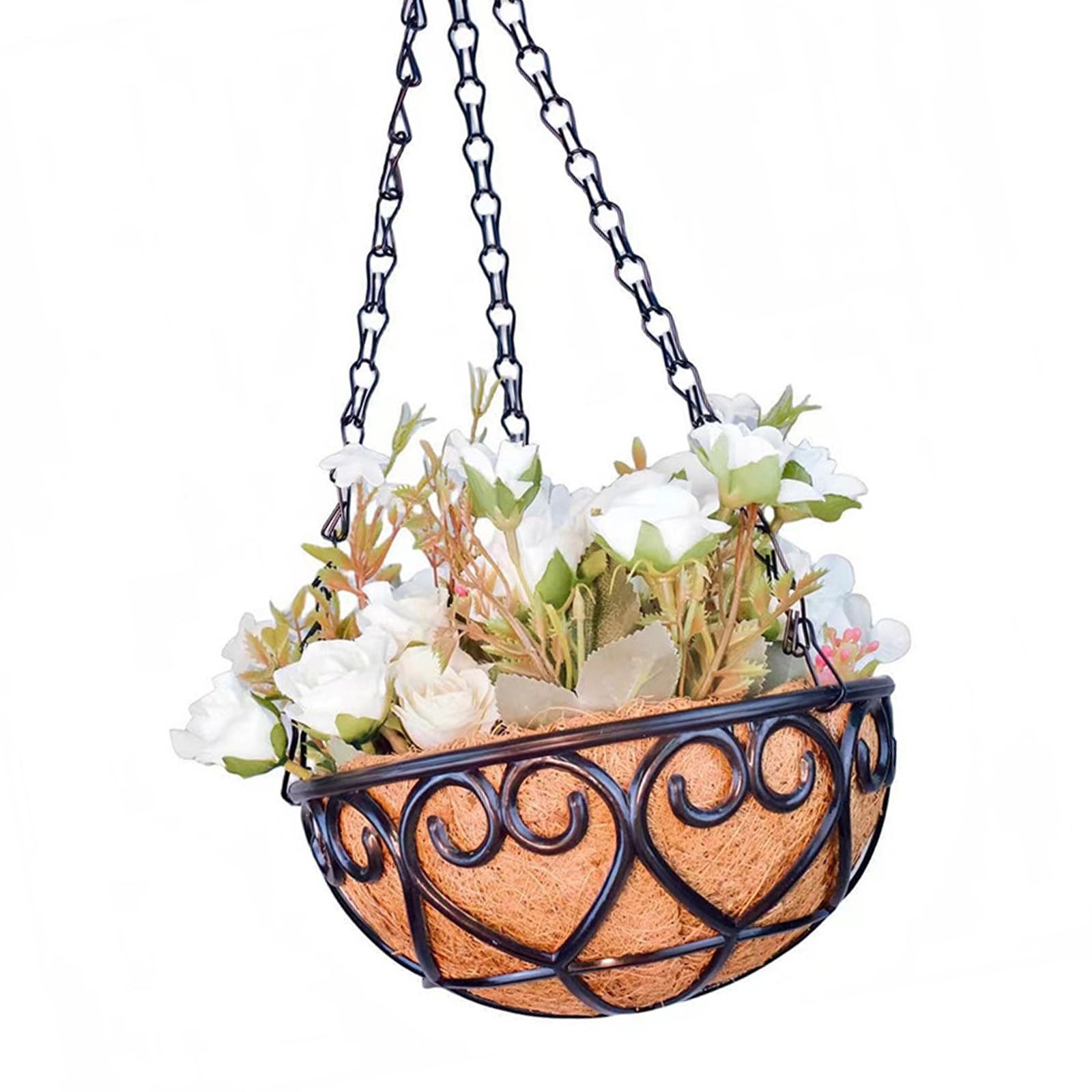 LUCKGONI Wicker Rattans Flower Planter Garden Planter Hanging Basket For Indoor Outdoor Use Homes Decoration Courtyards
